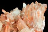 Natural, Red Quartz Crystal Cluster - Morocco #80662-2